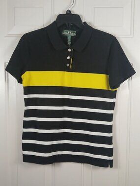 Ralph Lauren Active Women Stripe Top Short Sleeve
